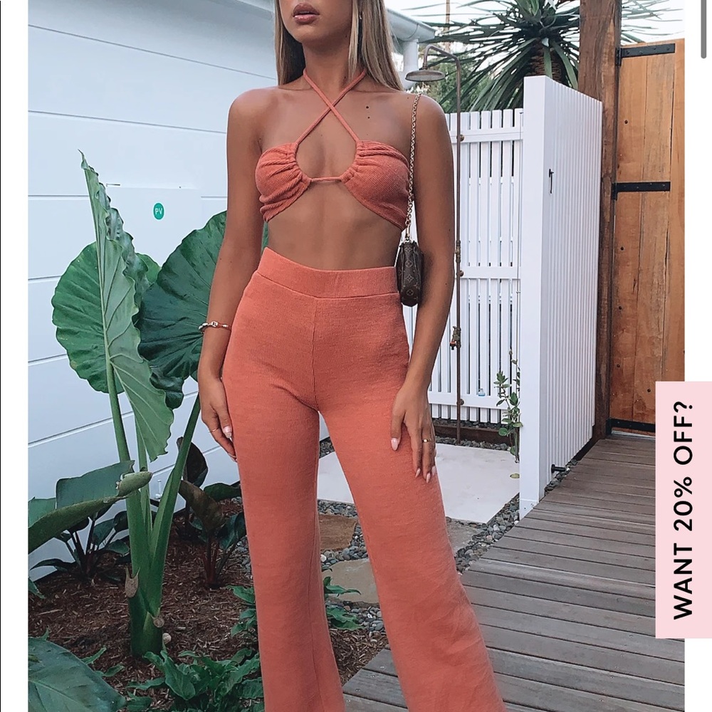 White fox boutique matching set -
